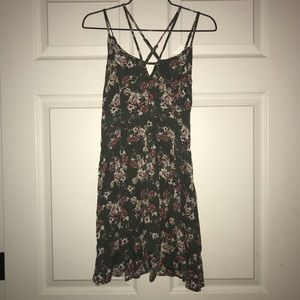 Green Floral American Eagle Dress